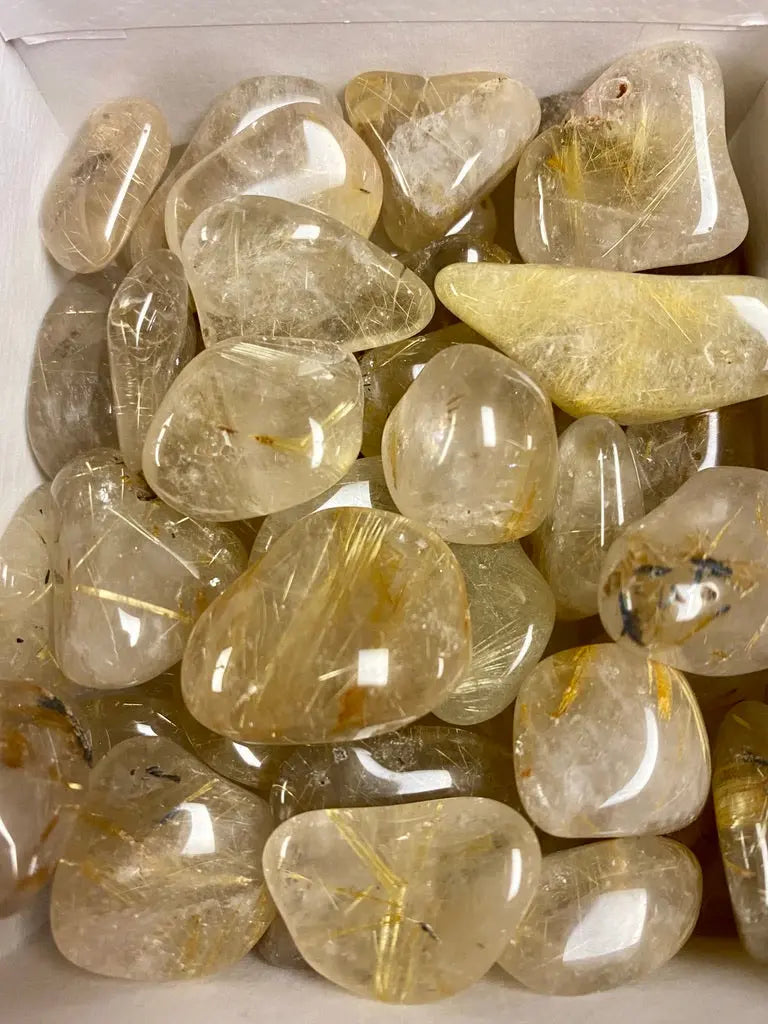 Rutilated Quartz Tumbled MMM